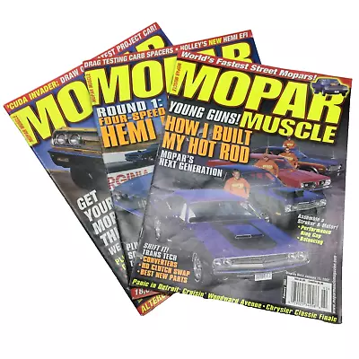 Lot Of 3 Mopar Muscle Magazine 2004 Jan Feb & Apr • $14