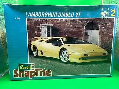 Vintage 1994 Revell SnapTite Model Kit Lamborghini Car 1:24 Scale 6358 NIB • $15.99