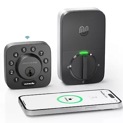 ULTRALOQ Smart Lock Built-in WiFi Smart Deadbolt Remote Control U-Bolt WiFi • £104.16