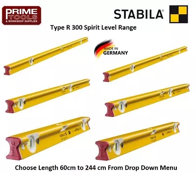 £91.99 • Buy Stabila R-Type 300 Professional Spirit Level 3 Vial Choose 60cm - 244cm