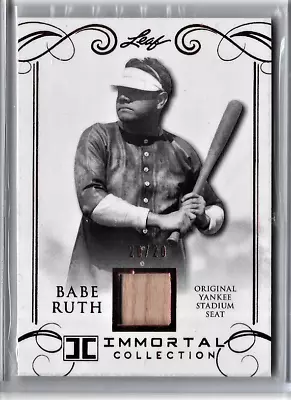 Babe Ruth Leaf Authentic Yankee Stadium Relic Seat Piece Card • $59