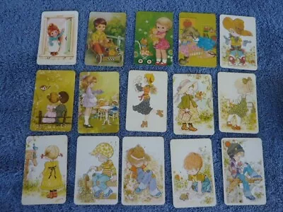 $8 • Buy Large Lot Inc Sarah Kay Blank Back GENUINE VINTAGE SINGLE Swap Playing Cards *GP