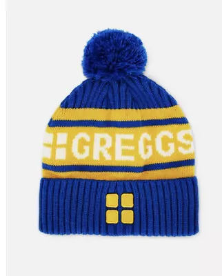 £19.99 • Buy Greggs Primark Blue Bobble Beanie Hat  Xmas  Present Secret Santa Novelty Gift