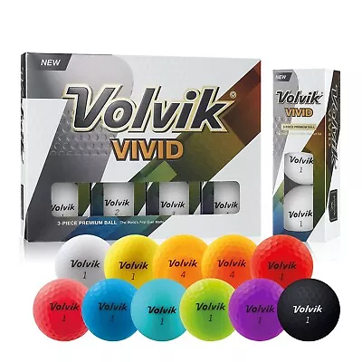 36 AAA Volvik Vivid Vimax Golf Balls MIX - FREE SHIPPING • $39.99