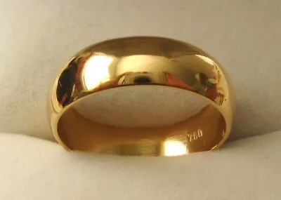 6 Mm GENUINE SOLID 18ct 18k GOLD UNISEX WEDDING BAND RING Size  Z AU  13 US • £604.24