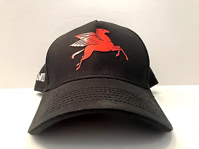 Mobil 1 Pegasus Cap Black One Size Fits All Adjustable New Without Tags NWOT • $15