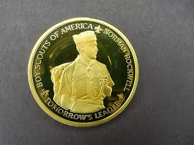 Glaciers Edge Council Wi Norman Rockwell Commemerative Coin  Tomorrows Leaders  • $18.95