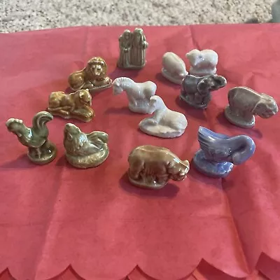 Wade Whimsies Red Rose Tea Noahs Ark Animals  Set Of 13 Figurines + Noah • $19.55