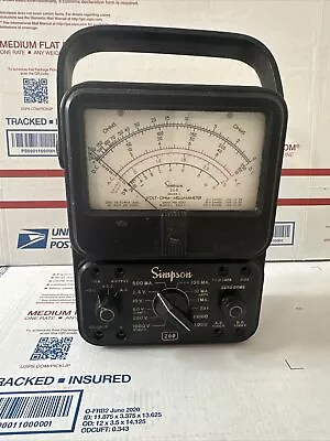 Simpson Series 6 Analog Multimeter Volt Ohm Milliammeter Vintage Good Condition • $39.99