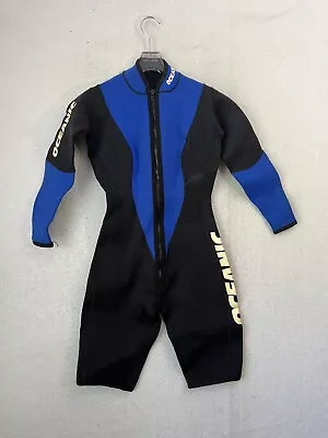 Oceanic Black And Blue Short Wetsuit Surf Diving No Size Tag • $14.99