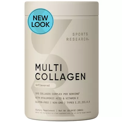 Multi Collagen Protein Powder (Type I II III V X) + Hyaluronic Acid + Vit. C • $33.95