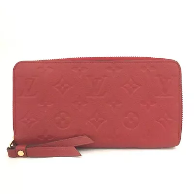 Louis Vuitton Monogram Empreinte Leather Zippy Zip Around Long Wallet/3Y0397 • £0.80