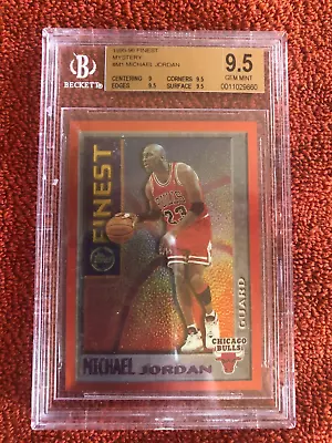 Michael Jordan 1995-96 Bgs 9.5 Finest Mystery • $390