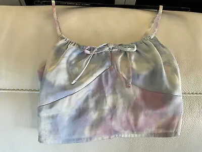 Hollister Cropped Cami Top Satin Style Tie Dye Galaxy Kawaii Fairy XS • £6