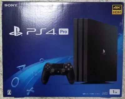 {New} PlayStation 4 Pro Console Jet Black Color PS4 1TB Japanese Ver • $1008.41