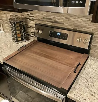  Electric Stove Top Cover For Gas Stove With Handles Wood Noodle Board Pine Wood • $49.99