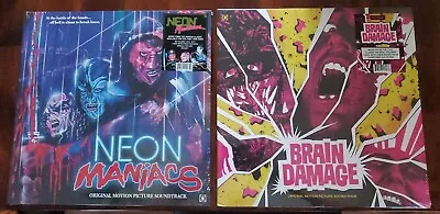 Lot Of 2 Neon Maniacs And Brain Damage Soundtrack Terror Vision Vinyl LP NEW • $69.99