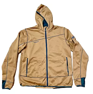 Men's Mammut Heavy Fleece Jacket Full Zip Color - Cheetah  Hooded 1010-16340  GR • $42.49