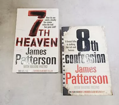 7th Heaven And 8th Confession James Patterson Women's Murder Club Thriller Crime • $6.95