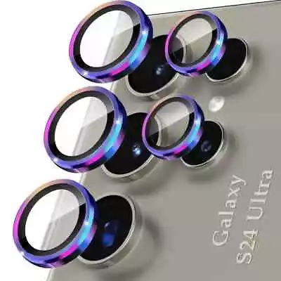 Metal Ring Camera Full Cover Glass Lens Protector For Samsung Galaxy S24 Ultra • $5.99