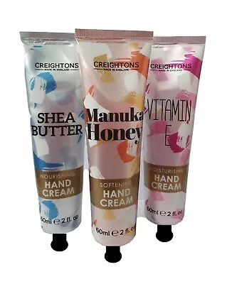 Creightons Moisturising Hand Cream Set 60ml: Shea Butter/Manuka Honey/Vitamin E • £9.99