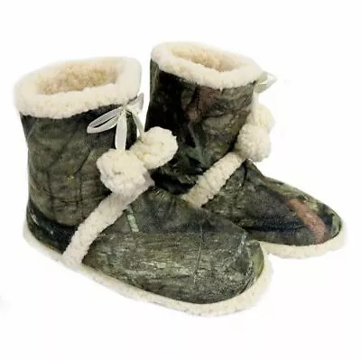 Break-Up Country Mossy Oak Women's Camouflage Slipper Booties (Size: Large 9-10) • $5.59