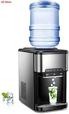 3 In 1 Countertop Water Cooler Dispenser With Ice Maker Top-Loading Hots • $258.99