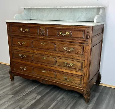 £399 • Buy French Antique Marble  Topped Chest Of Drawers / Sideboard (LOT 2369)