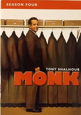 Monk TV Series - Season 4 - 4 DVDs - Brand New Set • $9.95