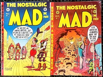  The NOSTALGIC MAD  #2 & #3! VERY GOOD+/FINE! 5.0! EC MAD REPRINTS! $0.99 START! • $0.99