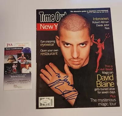 David Blaine Signed Magazine Cover JSA COA Magician Autograph Auto Photo • $145.25