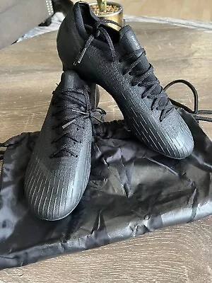 Nike Mercurial Vapor 12 360 Elite Blackout FG With Bag Size 8.5 • $171