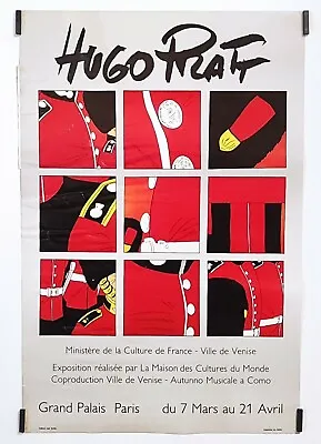 Pratt Hugo Large Palace Paris Circa 1980 Poster Original Bd Exhibition • $191.74