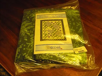 NEW Maywood HOW GREEN IS MY GARDEN Quilt Kit/79 X 92 Inches Finished • $125