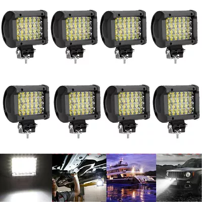 8x 4  LED Work Light Bar 4WD Offroad SPOT Pods Fog ATV SUV Driving Lamp White • $23.74