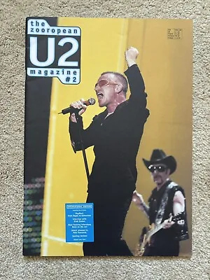 U2 Zooropean Fan Magazine #2 1997  Fanzine Vintage Pop Popmart Bono Edge • $20