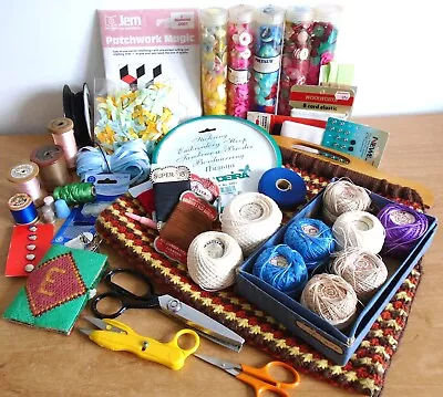Job Lot  Sewing/crochet Items Incl. Pinking Shears Fiskars Scissors  • £9.50