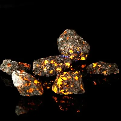 Rough Raw Yooperlite UV Fluorescent Emberlite Glowing Fire Rocks Chunks Stone • $8.80
