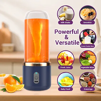 400ML Electric Mini Juice MakerPortable Blender Smoothie Juicer Fruit Machine • £11.09