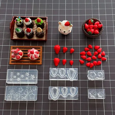 1:12 Scale Dollhouse Miniatures Strawberry Silicone Mold Handmade Accessories • $9.99