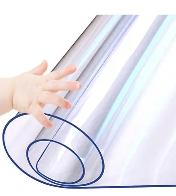 30 X 90  Clear Plastic Dining Table Protector PVC Vinyl Desk Pad Mat Wooden... • $29.99