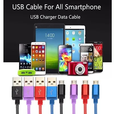 NEW 1M/2M/3M Micro USB Charger Cable Fast Charging For Mobile Android Phone Cord • $8.49