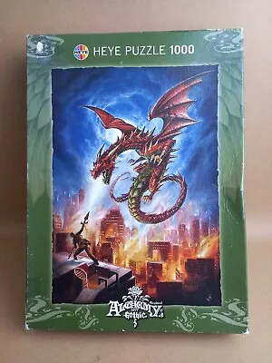 Heye Puzzle 1000 Piece Jigsaw Alchemy Gothic Babylon's Burning  Rare. Complete. • £35
