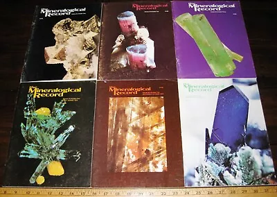 MINERALOGICAL RECORD MAGAZINE 1975 Vol 6 All 6 Issues Complete Mineralogy Mining • $59.95