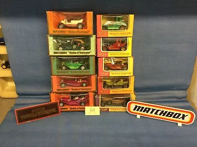 Matchbox Models Of Yesteryear. Job Lot (94) 10 X Early Boxed Cars Lesney Moy • £30