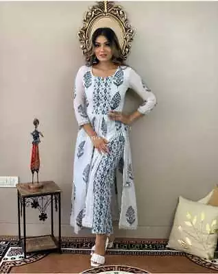 £25.08 • Buy Indian Suit Pakistani Salwar Kameez Indian Women Suit Kurti Pant Dupatta