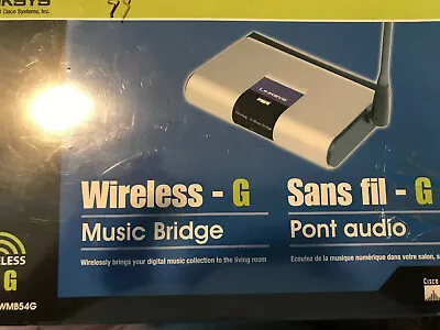 NEW SEALED Linksys -G Music Bridge WMB54G Network Audio Player • $25.99