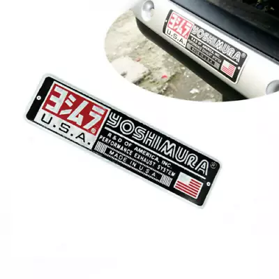 2X Aluminum Heat-resistant Motorcycle Exhaust Pipe Sticker Yoshimura USA Decal • $7.51