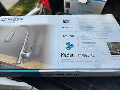 Moen Kaden 87966SRS Pull Down Sprayer Kitchen Faucet In Spot Resist Stainless • $85