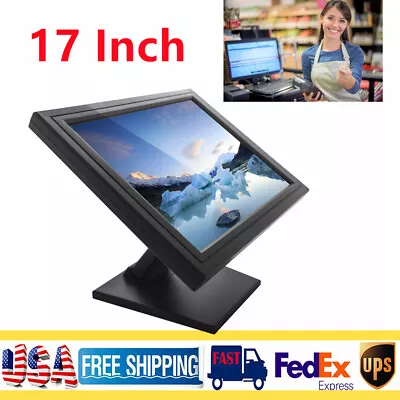 17 Inch Touch Screen LED Monitor POS Multi Touch Screen Vandal Proof FOR Cashier • $132.05
